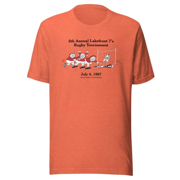 Unisex Staple T Shirt Heather Orange Front 69416e6876265.jpg